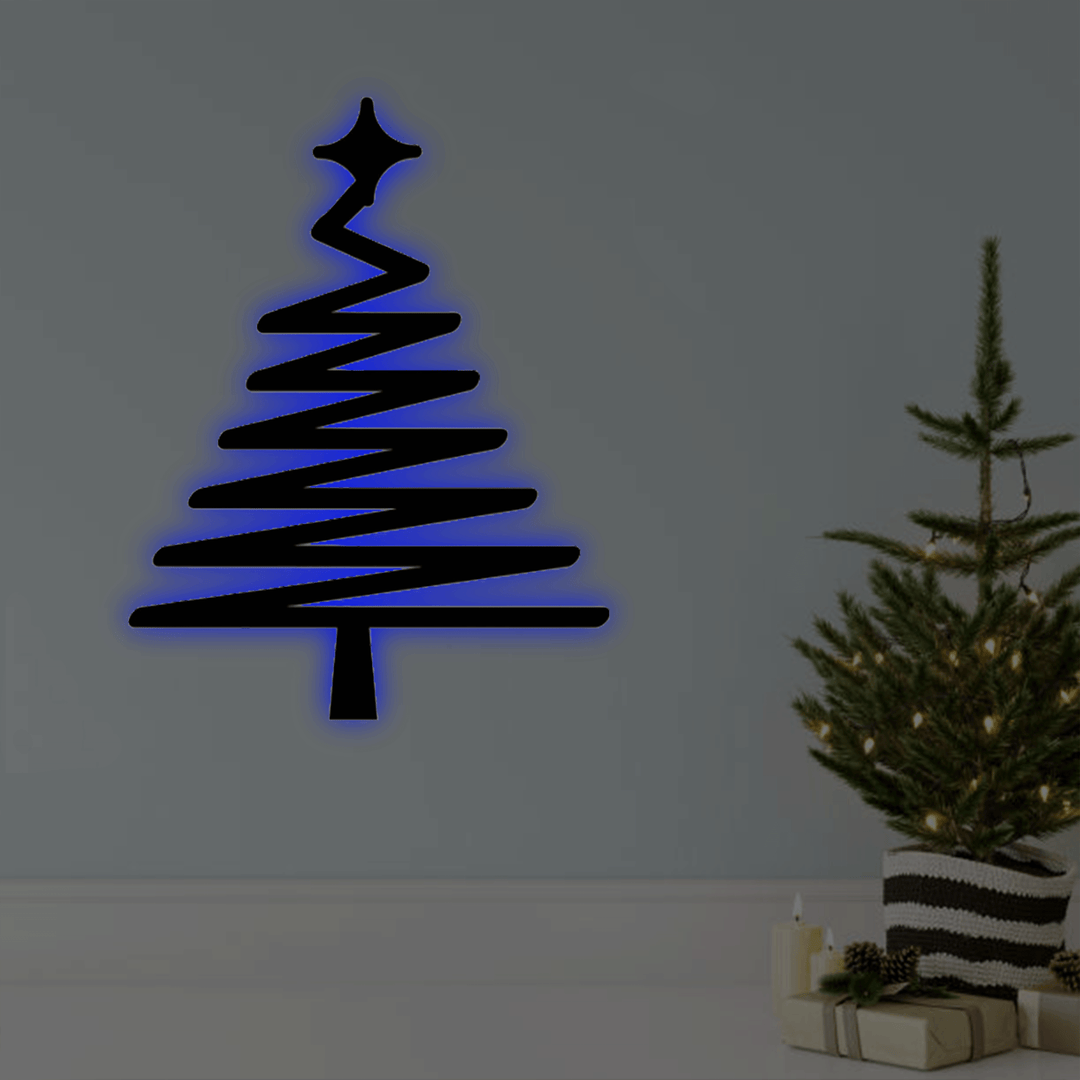 Abstract Christmas Tree Metal Wall Art, view 11 by MetalPlex