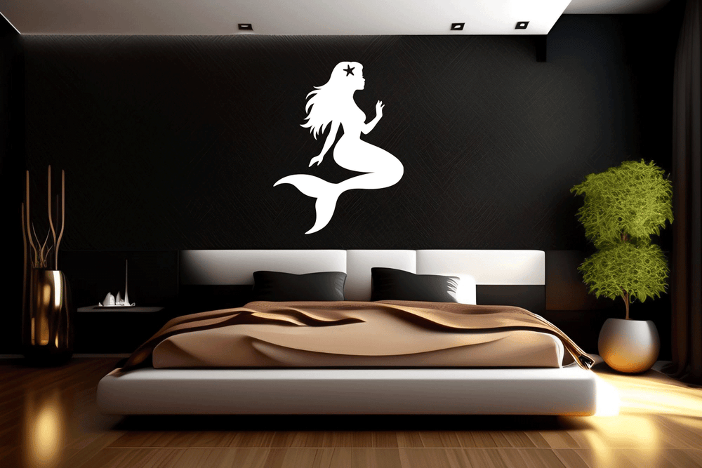 Mermaid Metal Wall Art, view 2 by MetalPlex