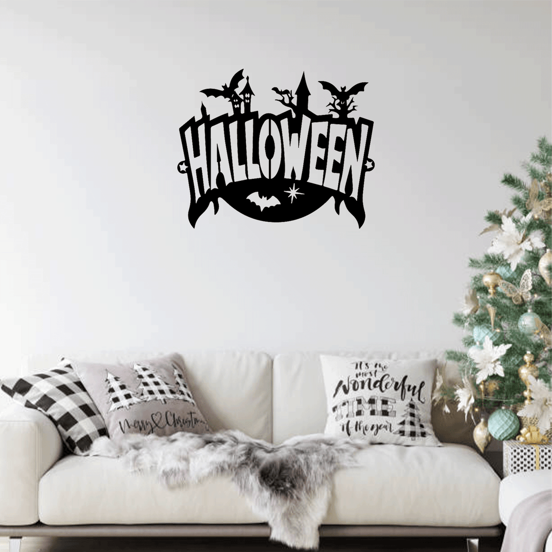 Halloween Sign Metal Wall Art, view 9 by MetalPlex