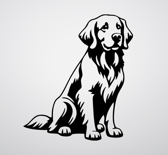 Golden Retriever- Metal Wall Art