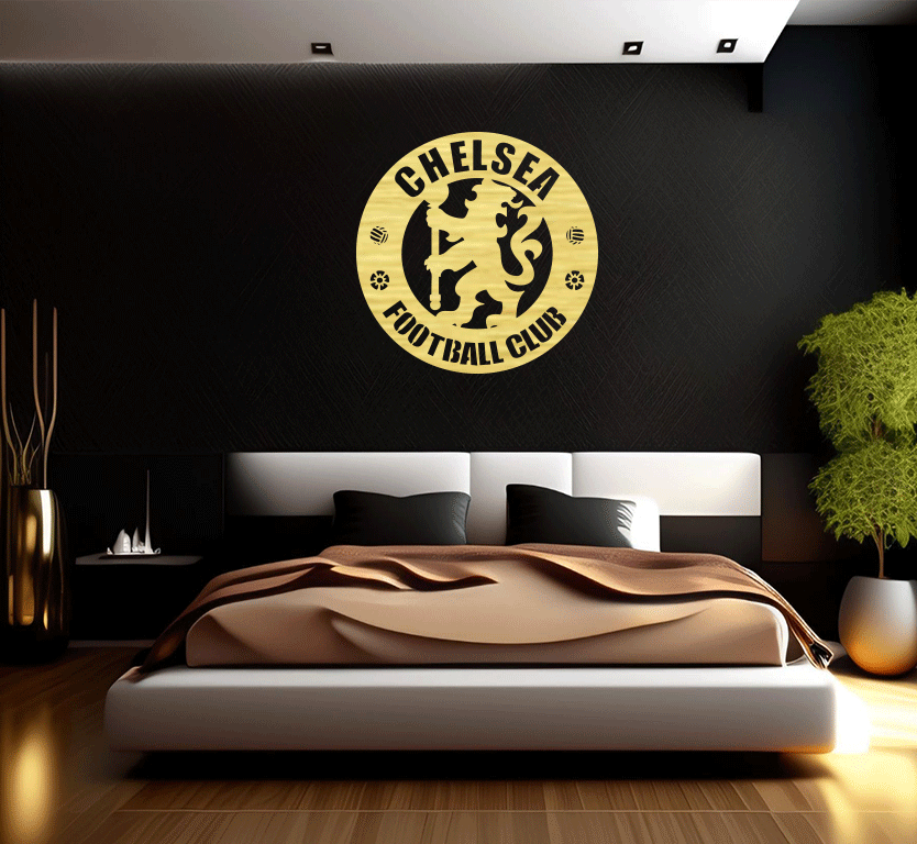Chelsea FC Metal Wall Art, view 3 by MetalPlex