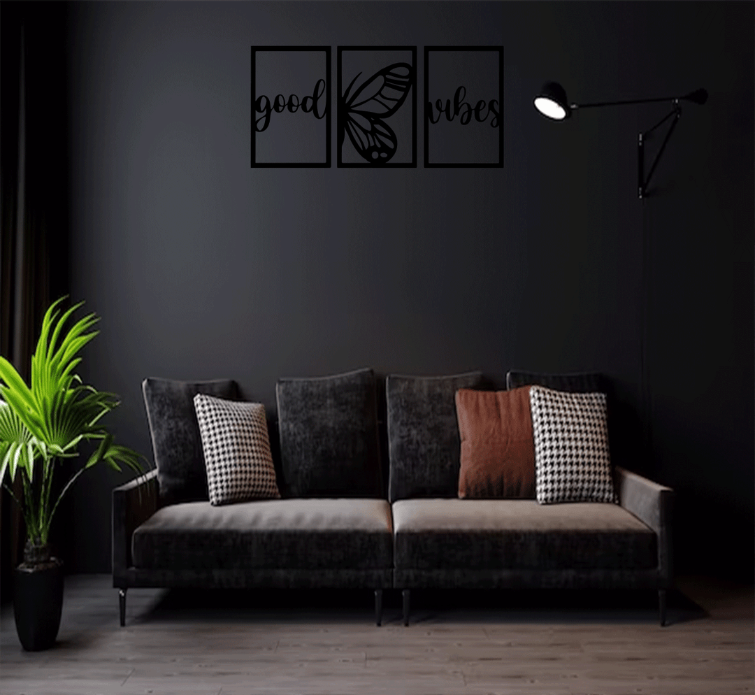 Good Vibes (3 Piece) Metal Wall Art, view 6 by MetalPlex