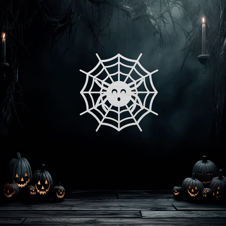 Halloween Spider Web Metal Wall Art, view 6 by MetalPlex
