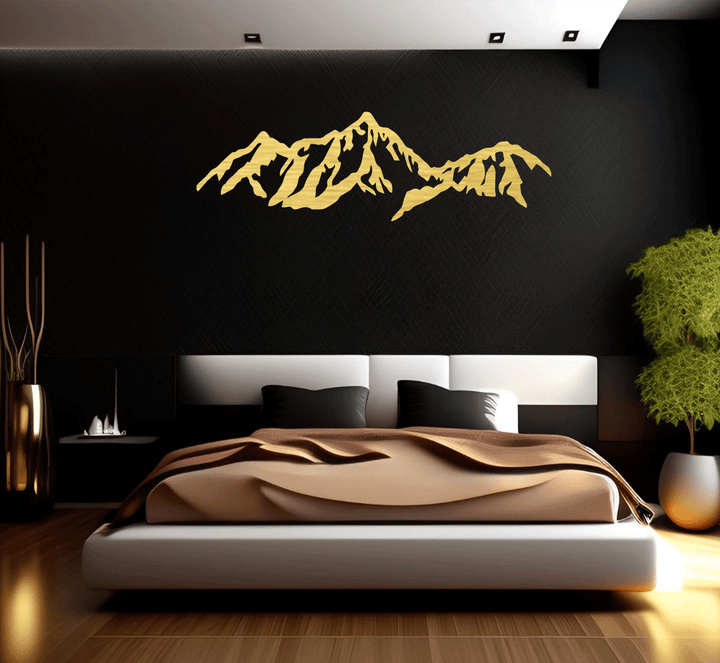 Presidential Mountains Range Metal Wall Art, view 10 by MetalPlex