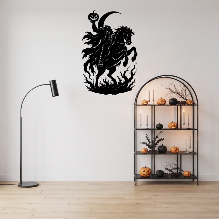 Headless Horseman Metal Wall Art