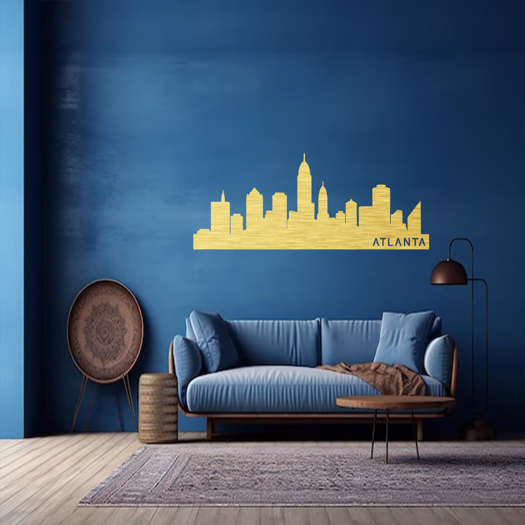 Atlanta Skyline Metal Wall Art, view 8 by MetalPlex