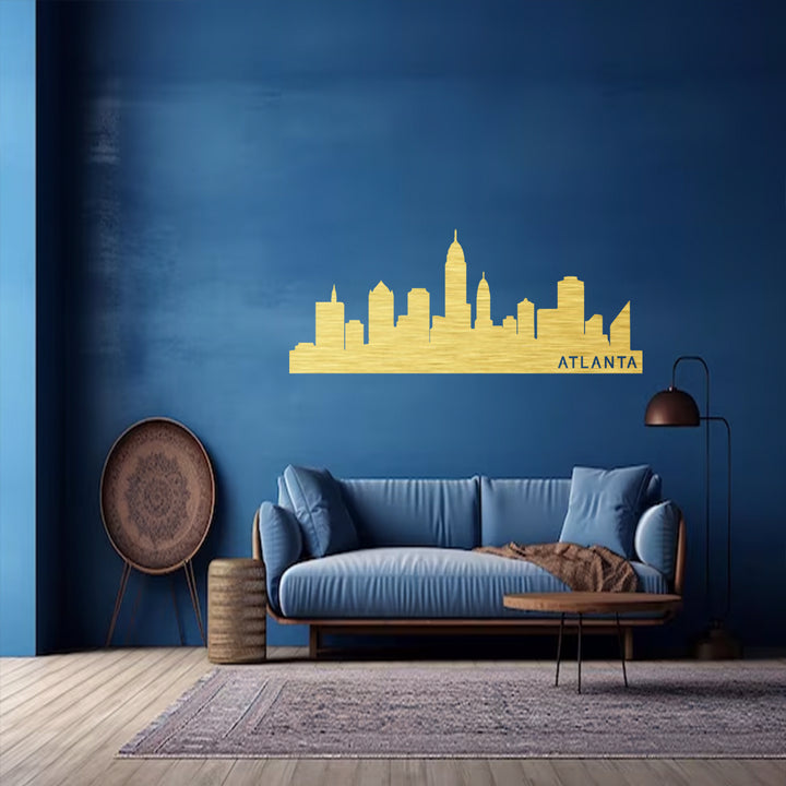 Atlanta Skyline Metal Wall Art, view 8 by MetalPlex