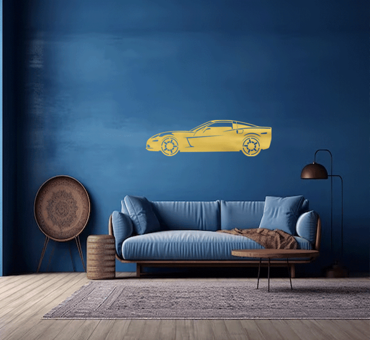 Corvette Metal Wall Art, view 4 by MetalPlex