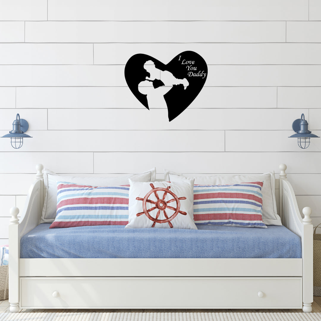 I Love You Dad Metal Wall Art