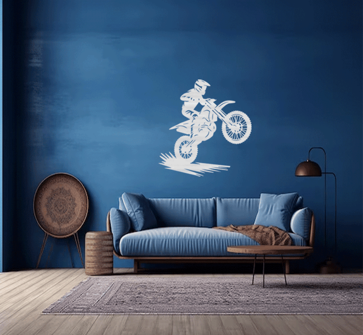 Dirt Biker Metal Wall Art, view 4 by MetalPlex