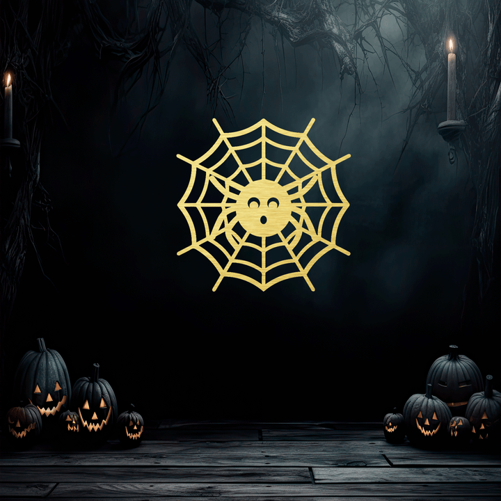 Halloween Spider Web Metal Wall Art, view 7 by MetalPlex