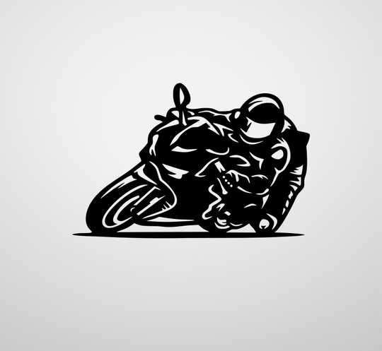 Racing Biker- Metal Wall Art