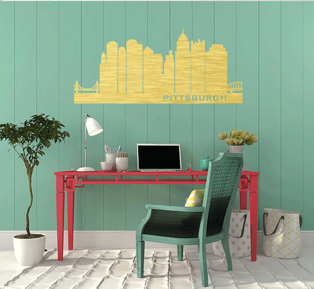 Pittsburgh Skyline - Metal Wall Art - MetalPlex