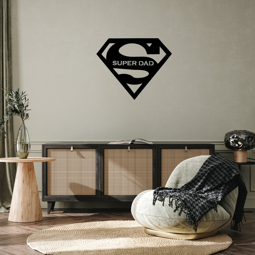 Super Dad Metal Wall Art