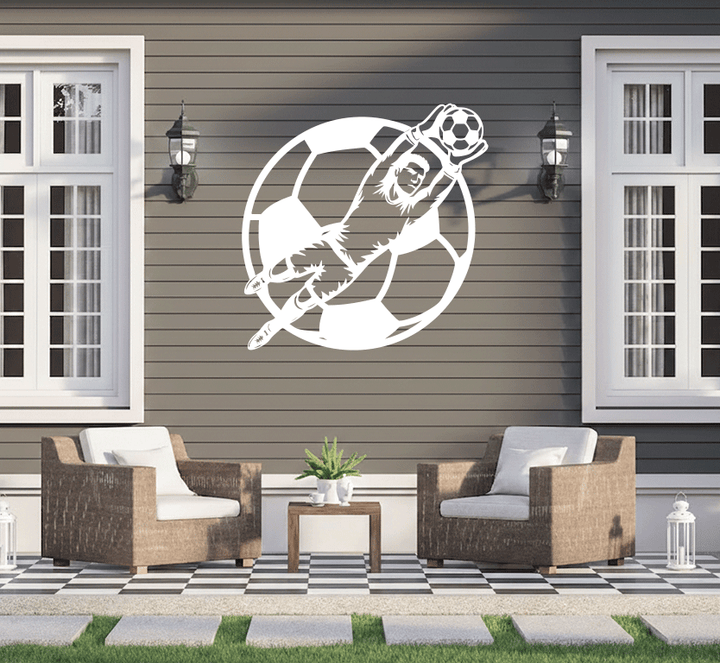 Goalkeepr Save Metal Wall Art
