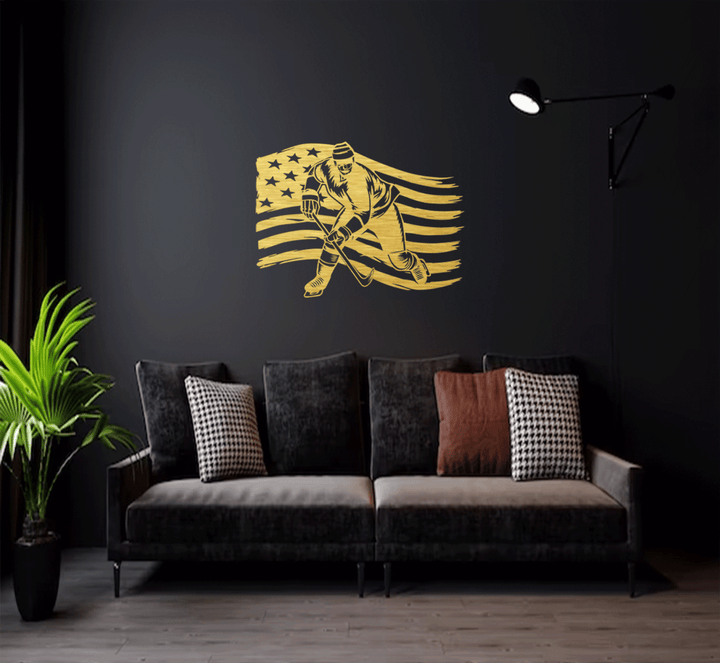 Ice Hockey Metal Wall Art, view 5 by MetalPlex