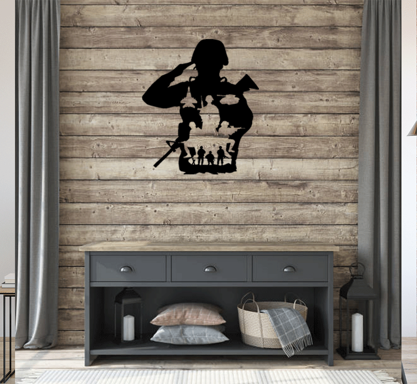 Army Metal Wall Art, view 9 by MetalPlex