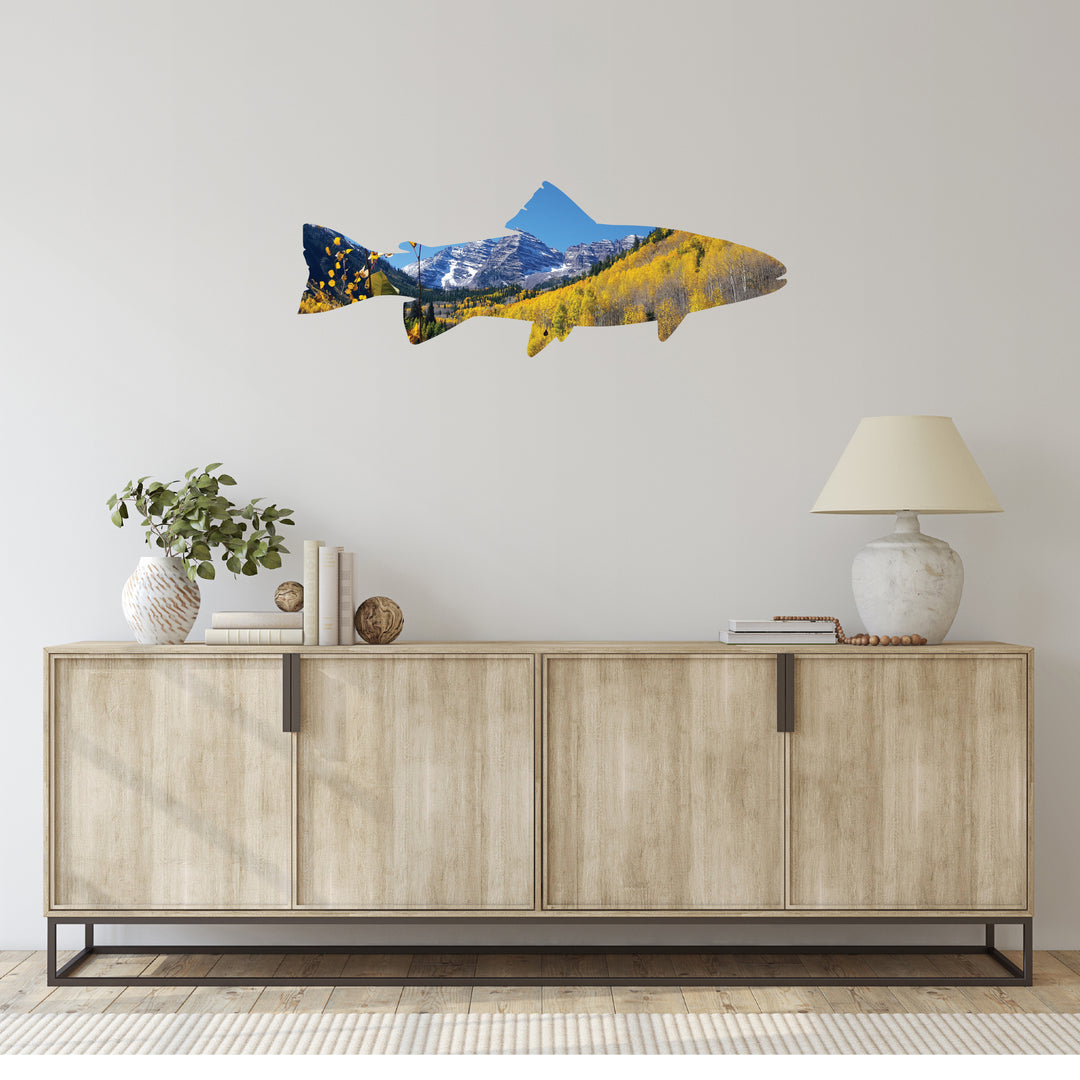 Maroon Bells Trout- Metal Wall Art - MetalPlex