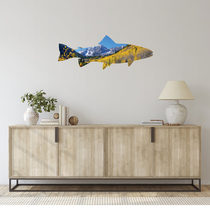 Maroon Bells Trout- Metal Wall Art - MetalPlex