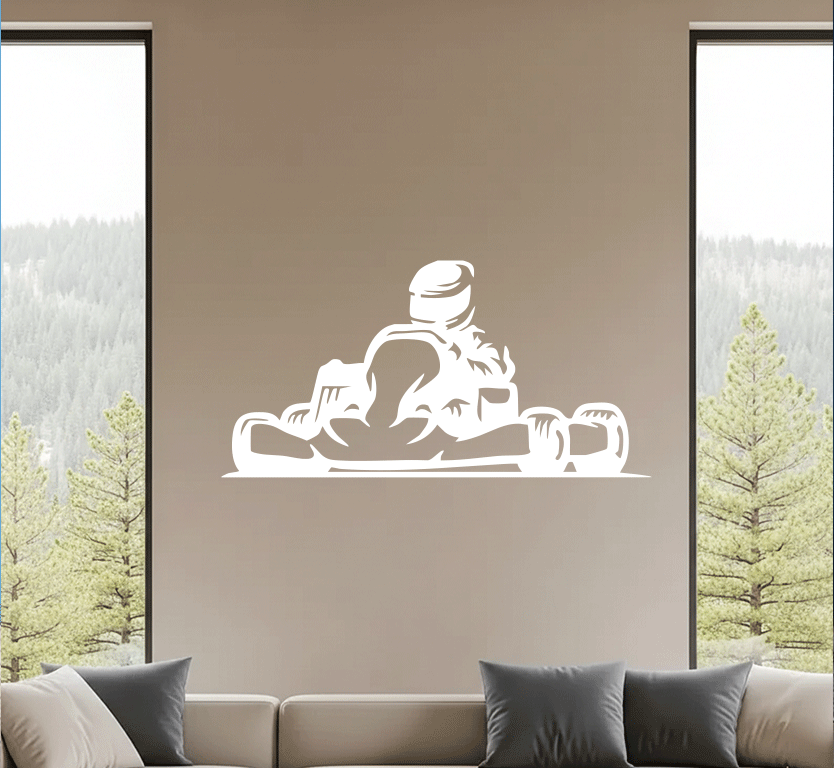 Go-Kart Metal Wall Art, view 7 by MetalPlex