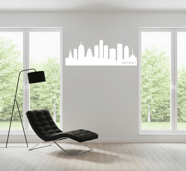 Detroit Skyline Metal Wall Art, view 2 by MetalPlex