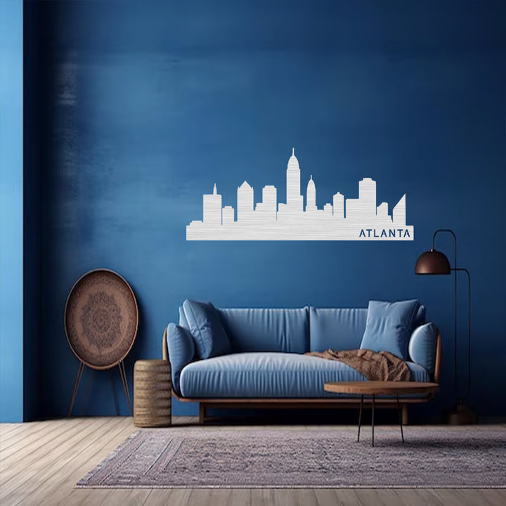 Atlanta Skyline Metal Wall Art, view 9 by MetalPlex