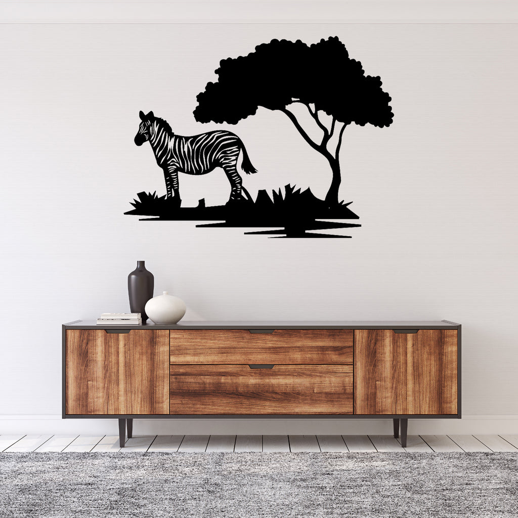 Zebra Tree - Metal Wall Art - MetalPlex
