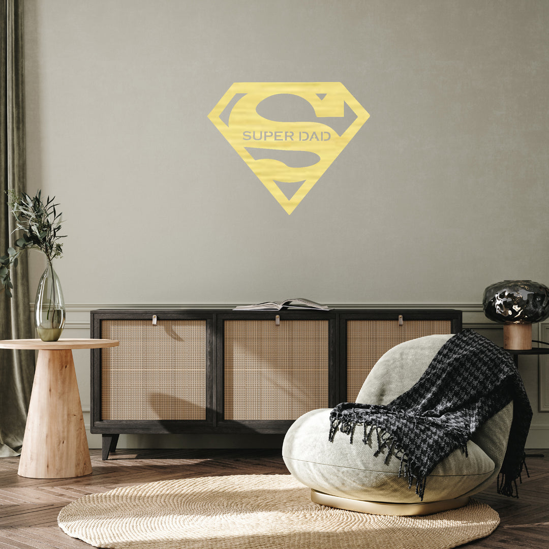 Super Dad Metal Wall Art