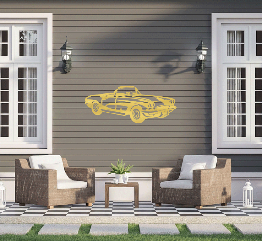 1962 Corvette C1 Metal Wall Art, view 6 by MetalPlex