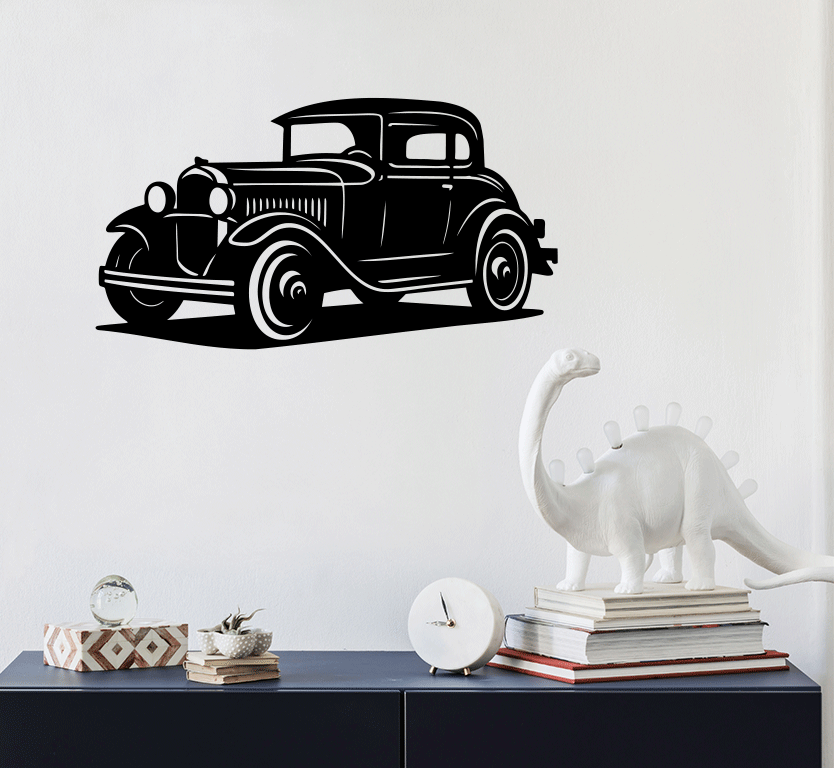 Classic Vintage Car Metal wall Art