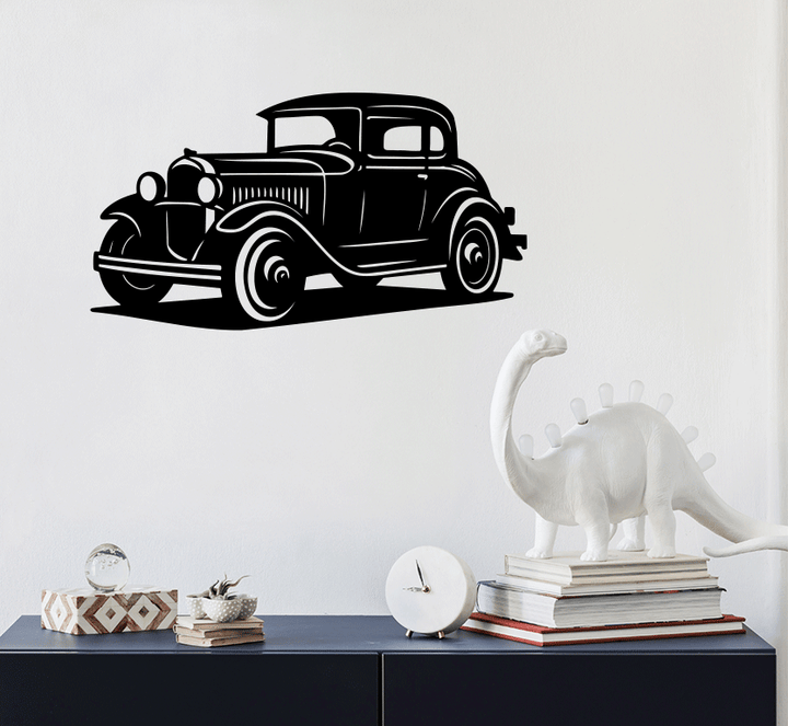 Classic Vintage Car Metal wall Art