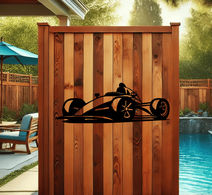Racing Car Metal Wall Art, view 6 by MetalPlex
