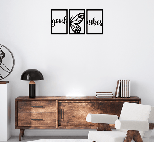 Good Vibes (3 Piece) - Metal Wall Art