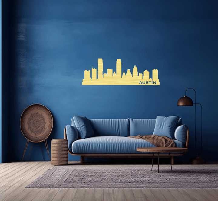 Austin Skyline - Metal Wall Art