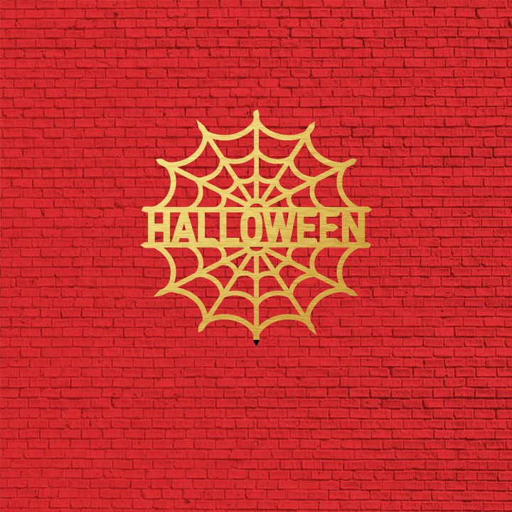 Halloween Personalized Spider Web Name Metal Wall Art, view 9 by MetalPlex