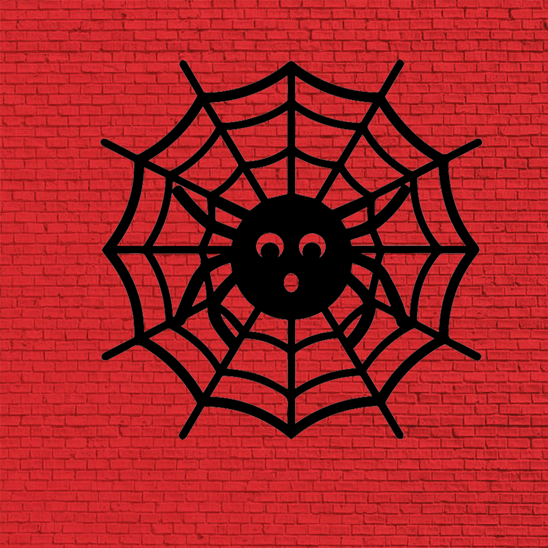 Halloween Spider Web Metal Wall Art, view 4 by MetalPlex