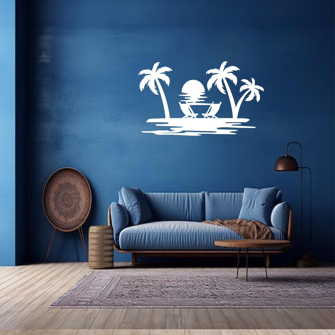 Beach View - Metal Wall Art - MetalPlex