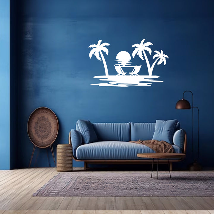 Beach View - Metal Wall Art - MetalPlex