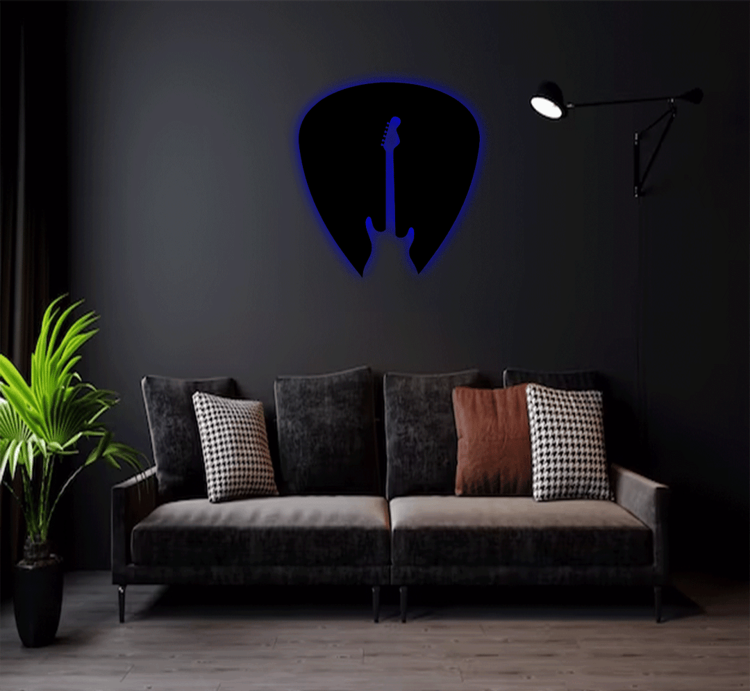 Guitar Pick Metal Wall Art, view 10 by MetalPlex