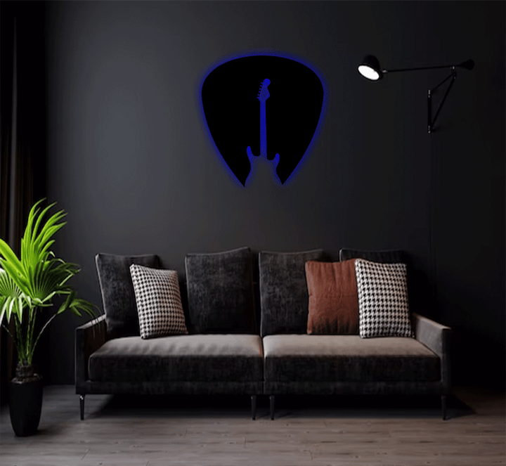 Guitar Pick Metal Wall Art, view 10 by MetalPlex