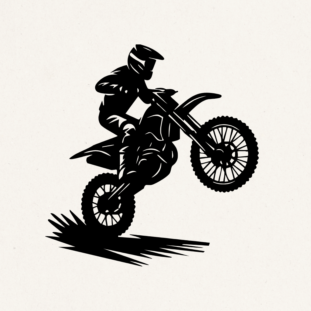 Dirt Biker Metal Wall Art