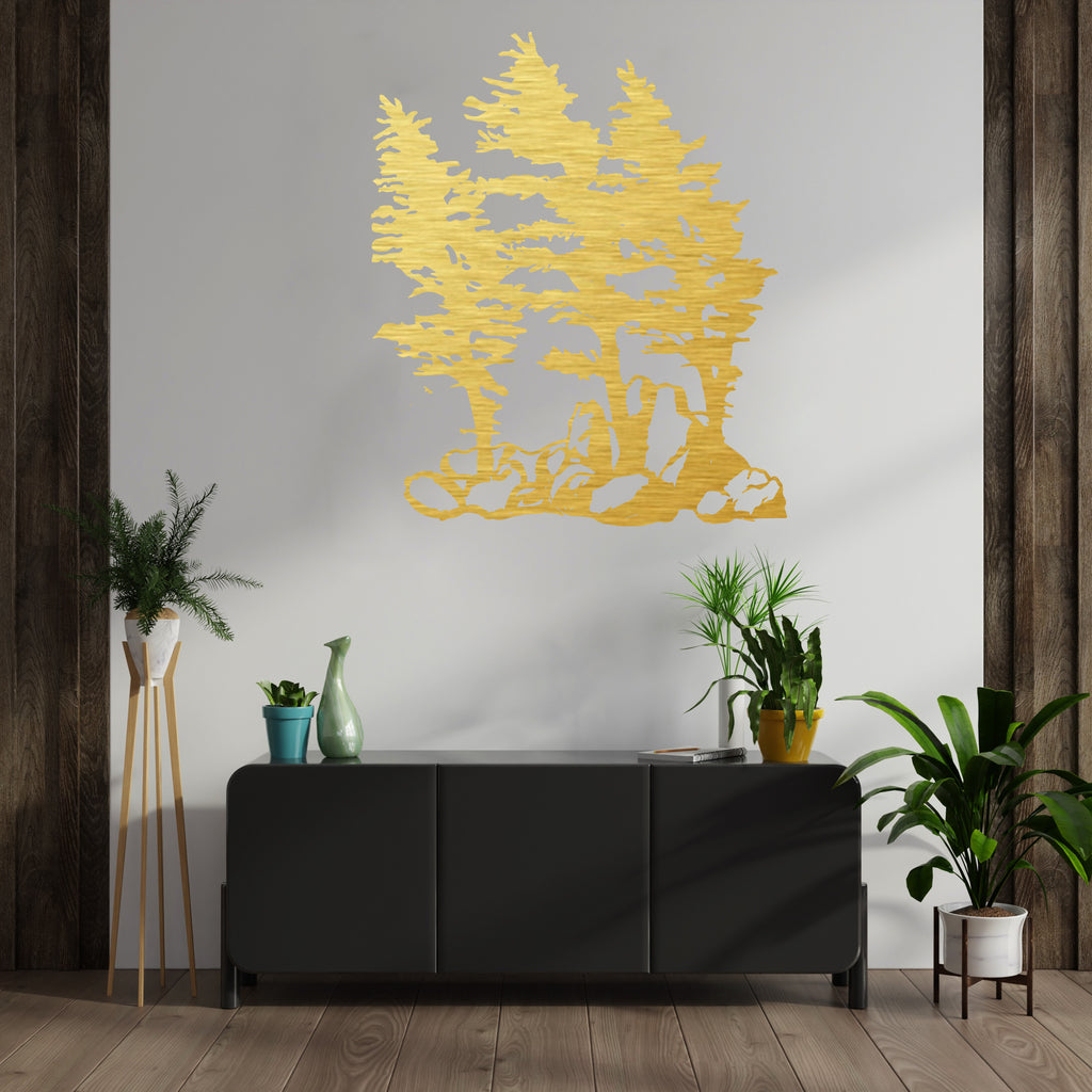 Windy Pines - Metal Wall Art - MetalPlex