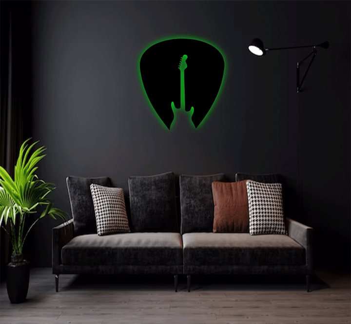 Guitar Pick Metal Wall Art, view 11 by MetalPlex