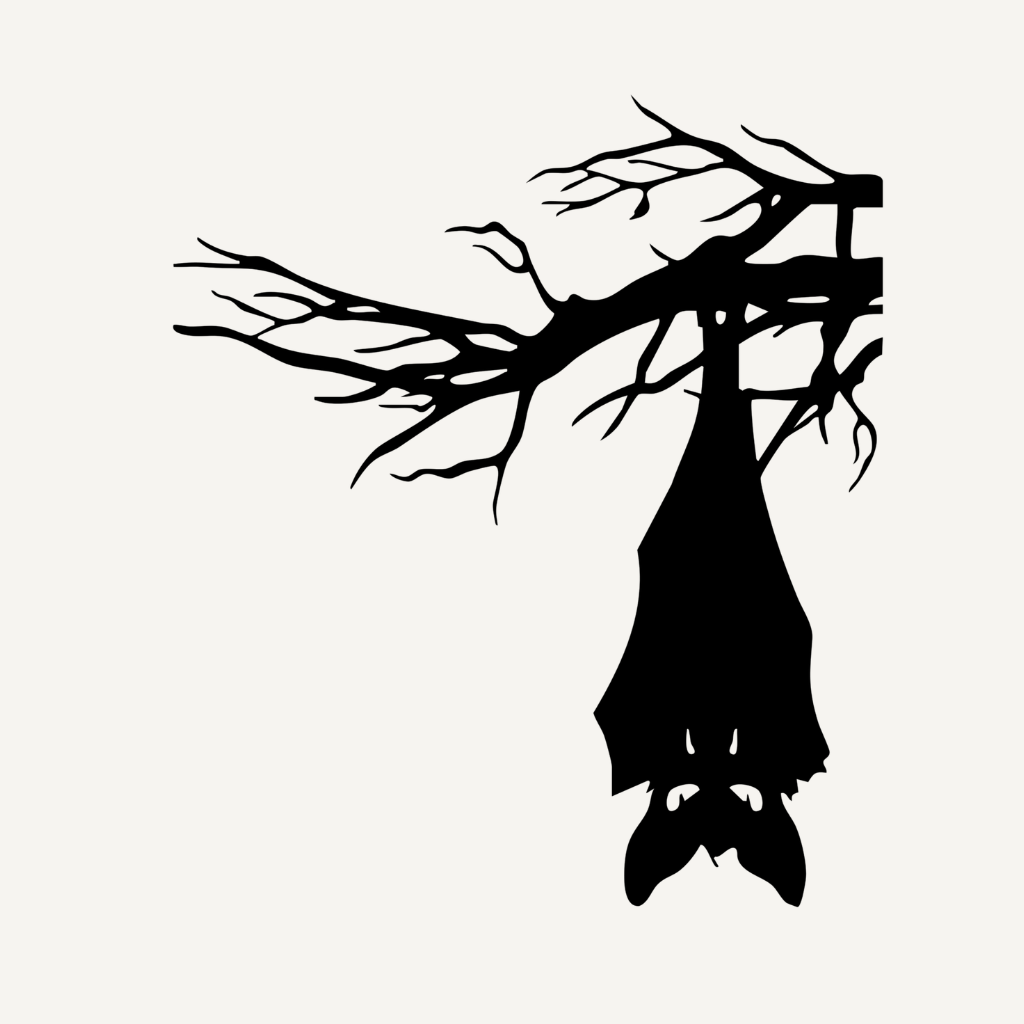 Hanging Bat Metal Wall Art