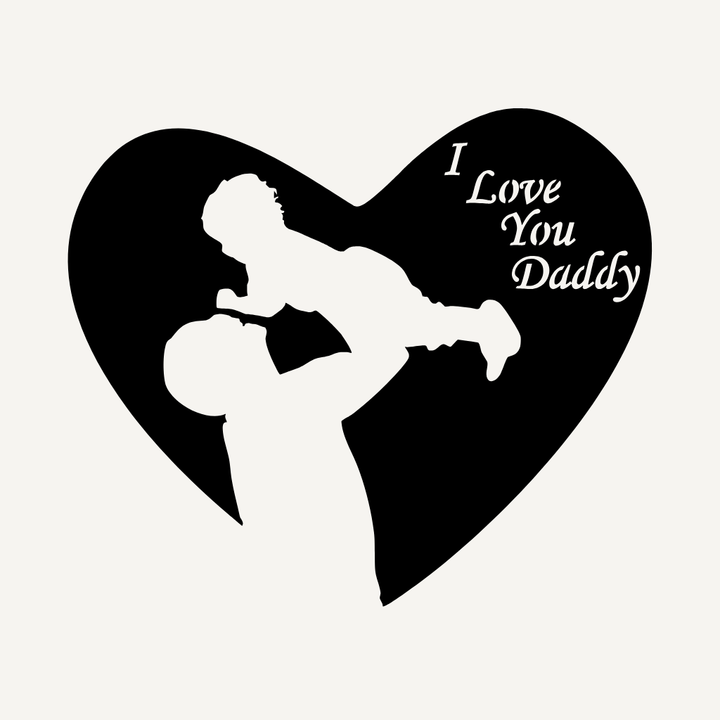 I Love You Dad Metal Wall Art