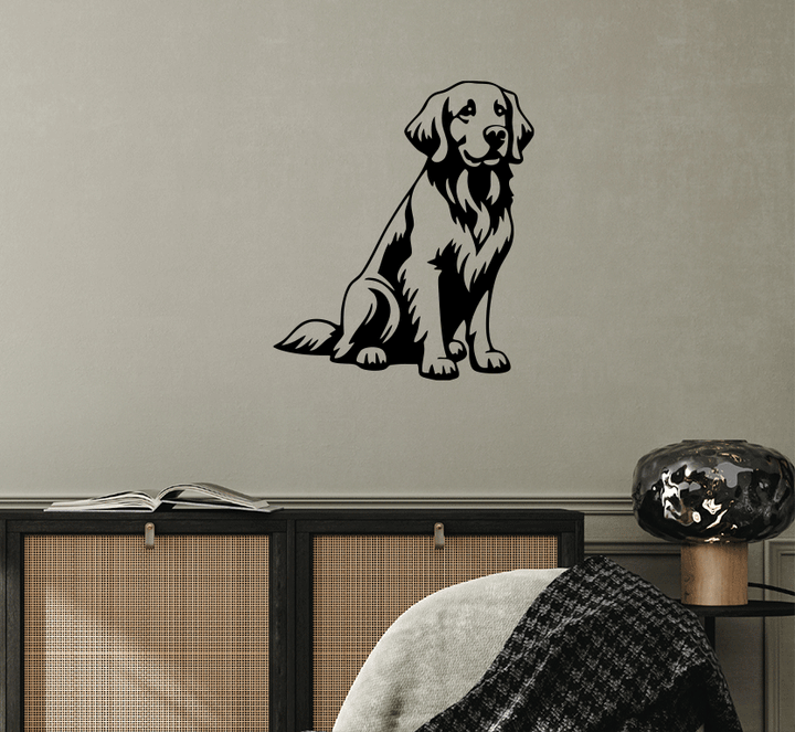 Golden Retriever Metal Wall Art