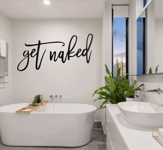Get Naked - Metal Wall Art