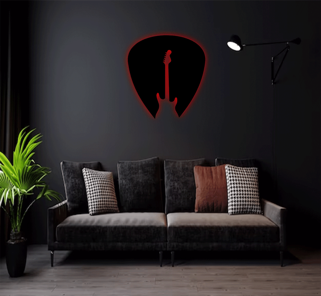 Guitar Pick Metal Wall Art, view 7 by MetalPlex