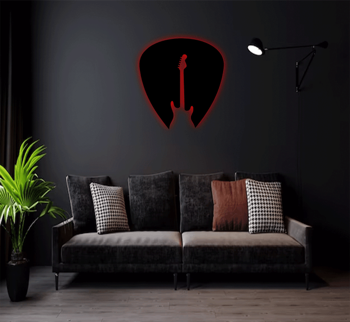 Guitar Pick Metal Wall Art, view 7 by MetalPlex
