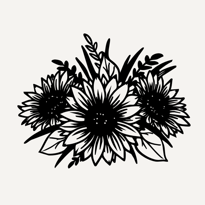 Sunflower Metal Wall Art
